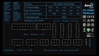 AeroCool 750 watt Platinum Project 7