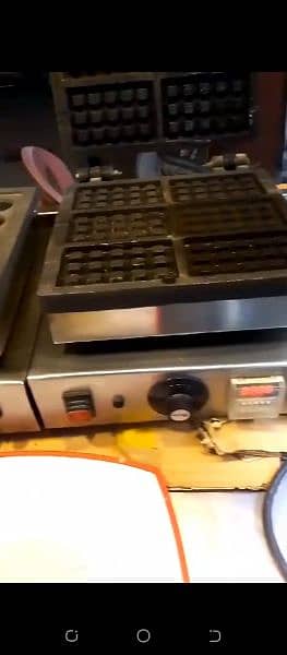 rectangle shape waffle machine for sale 1