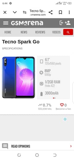 Tecno spark go 2019 2gb ram & 16gb memory official pta approved