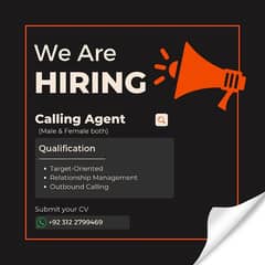 Need Calling Agents (Male & Female)