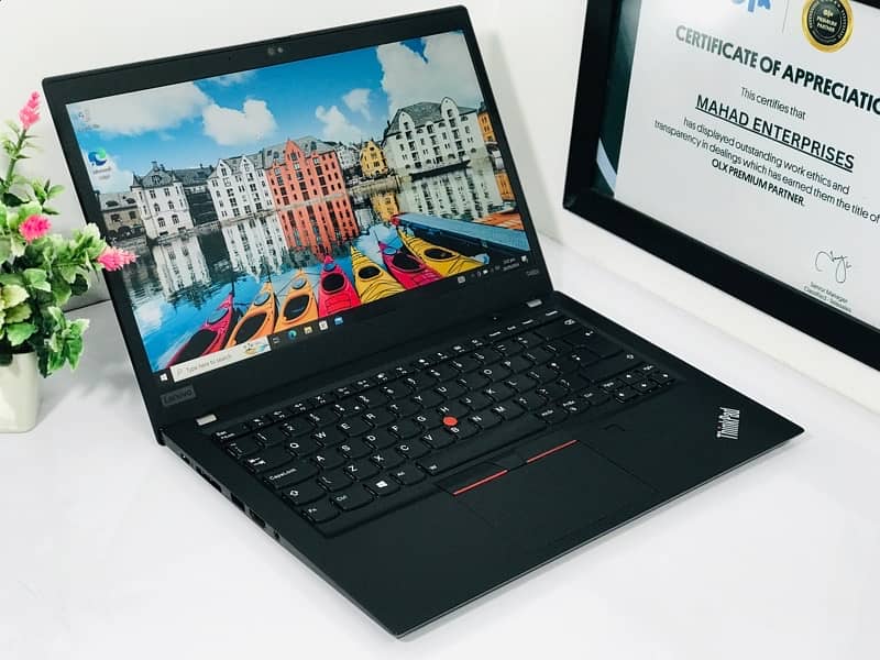 lenovo t490s core i7 8th gen- Quard core -8 threads -Ultra HD graphics 6