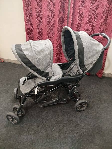 twin baby pram 2