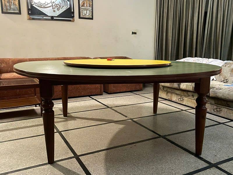 Dinning Table, Round 6-Ft. Dia. 30"Ht. Disc Size: 3-Ft. Chinese Style. 2