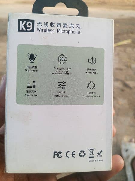 k9 wireless microphone for sale/ new good condition 3