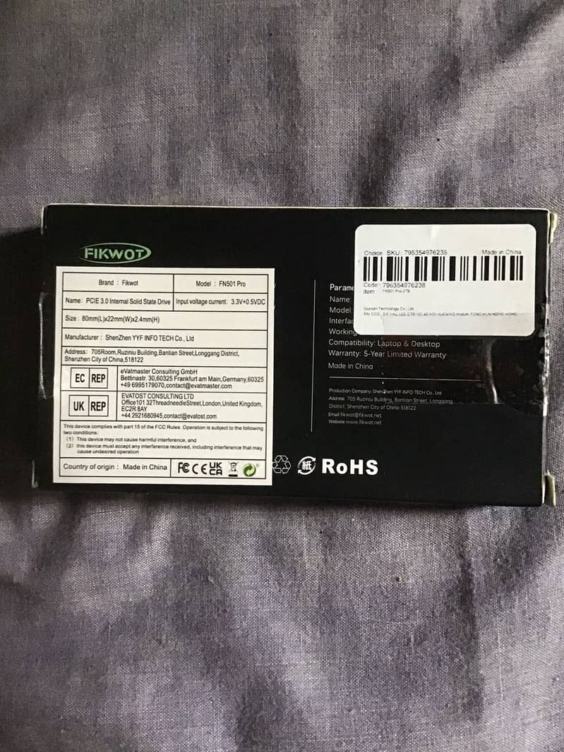 Fikwot fn501 pro 2tb nvme M. 2 2280 PCIe Gen3 x4 ssd Computer