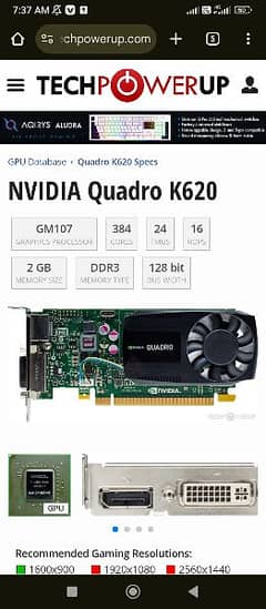 Quadro k620