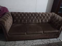 valvet wooden sofas 6 seater