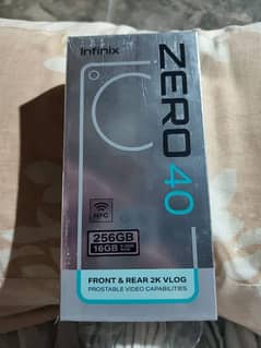 Infinix Zero 40 8+8+5/256GB just box open full warranty