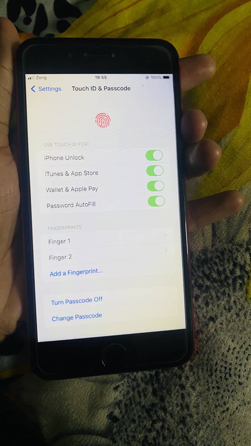 iPhone 8 Plus 256 PTA APPROVED FACTORY UNLOCK FINGERPRINT ON 3