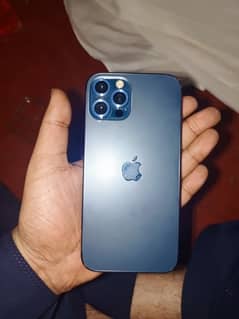 iphone 12 pro condition 9.10 blue clour 256 pta aprroved