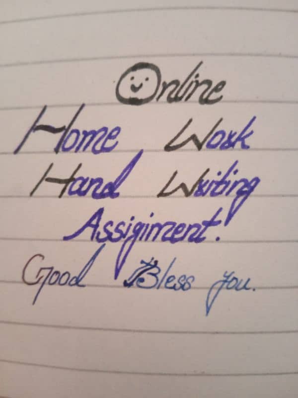 Hand writing Assignment work 0