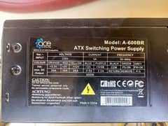 Ace 600w power supply (psu)