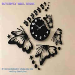 Butterfly Wall Clock | Clock For Room Decoration