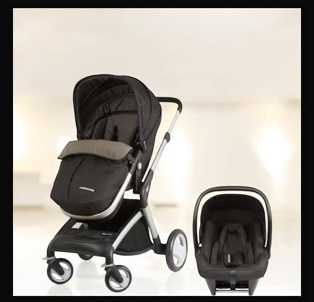 Mothercare ROAM pram stroller baby car seat bassinet 3 stages 5