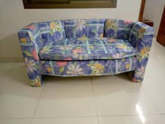 2 seater printed sofa .