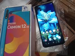 Tecno camon 12 air with box 4gb 64gb PTA approved