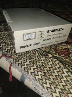 STABIMATIC STABLIZER FOR SALE 1500W MODAL ORIGINAL COPER MADE