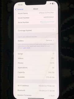 i phone 12 pro max 256 gb approve 78  health only front glass is crack