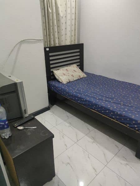 Fully furnished room with inverter AC and tv 1