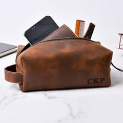 Kit bag in Original leather,keybag,mackupbag,