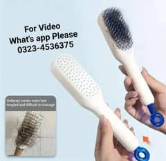 Hair Brush l Self Cleaning Hair Comb l 0323-4536375