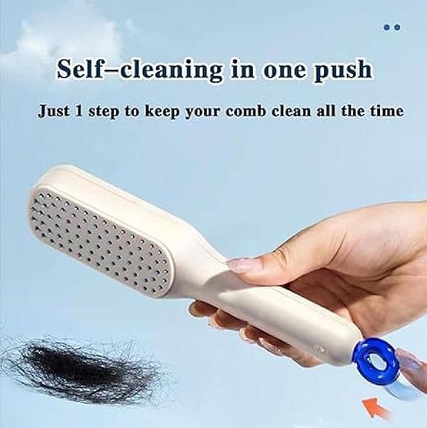 Hair Brush l Self Cleaning Hair Comb l 0323-4536375 4