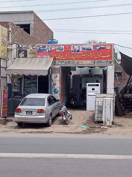 Malik fuel dispenser electrozone and oil tank canopy makers Multan Pak 14