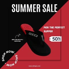 Men slipper || slipper || Gucci Flat Slippers for Man