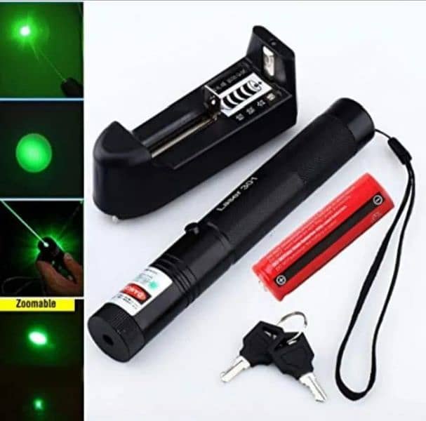 Rechargeable Powerful Green Laser Pointer - with more then 4 KM Range 1