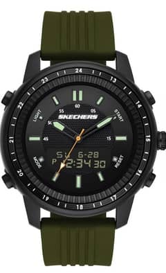 Skechers Men's Quartz Lightweight Analog Digital Watch