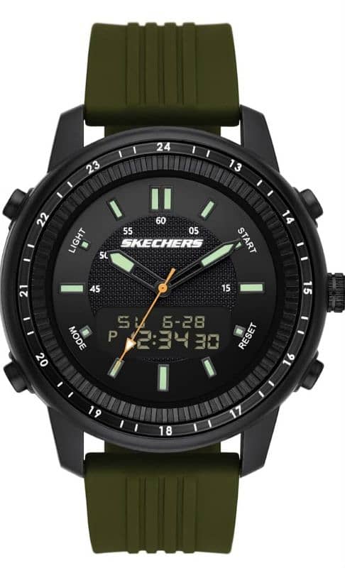 Skechers Men's Quartz Lightweight Analog Digital Watch 0