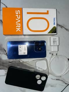 Tecno spark 10 new condition, 3 month warranty and all accessories