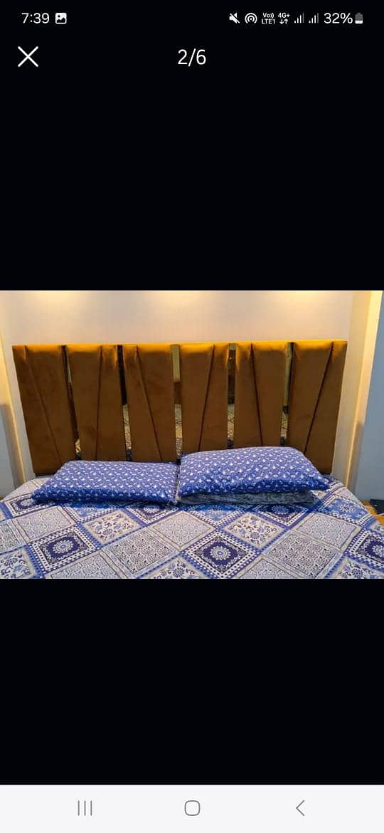 wooden bed set | double bed set | bed set with side table | bed set 1