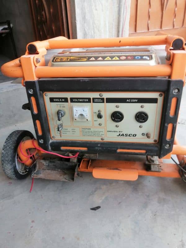 its condition very good only patrol used gas ket  available  2.4 kva 4