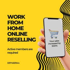 Online Reselling Work | Work From Home 0