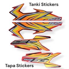 Bike tank tapa stickers for 125cc Motorcycle