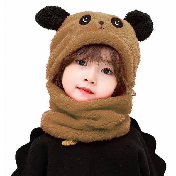 Kid's Beanie woolen Cap and Neck warmer (unisex) 0