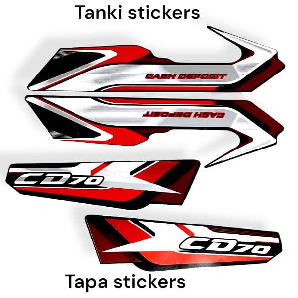 bike tank tapa stickers 2025 Model for CD 70 Motorcycle 1