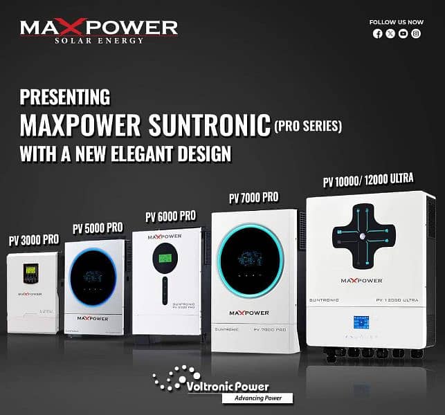 Maxpower Inverters, Hybrid and On Grid 0