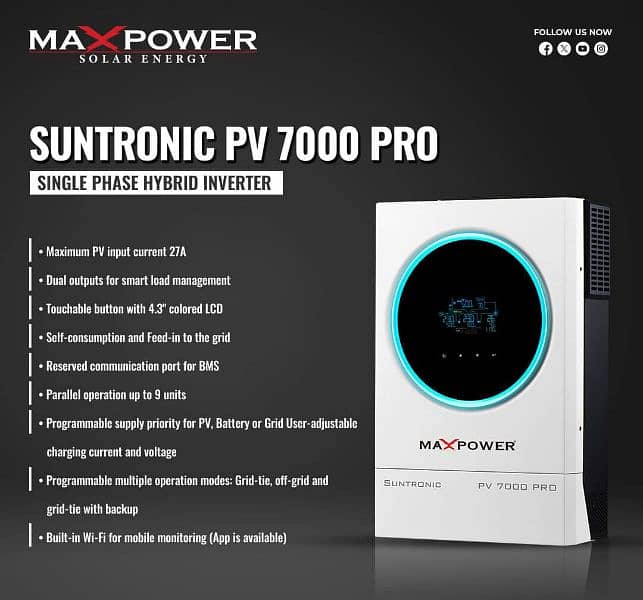 Maxpower Inverters, Hybrid and On Grid 10