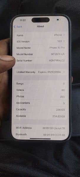 iphone 15 pro 256gb jv lla model 1