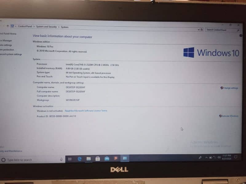 laptop latitude 4GB Ram 512GB rom need money very urgent 3