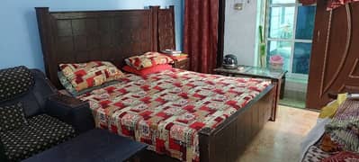 King Size Bed With Side Tables with Mattress