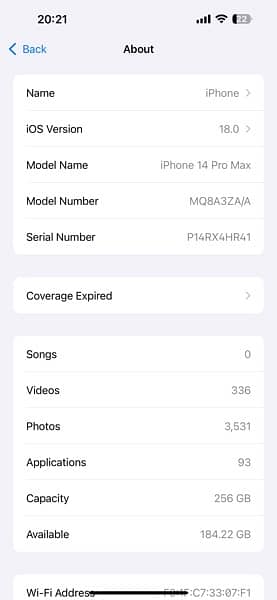 Iphone 14pro max 256gb with box 3