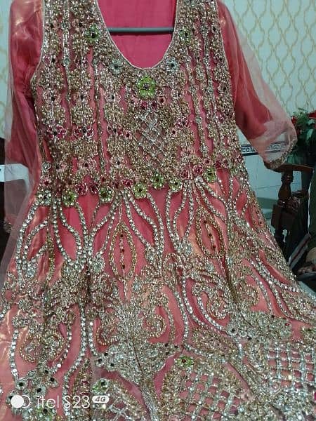 Gharara with pemplum formal dress With jaal duppatta 2