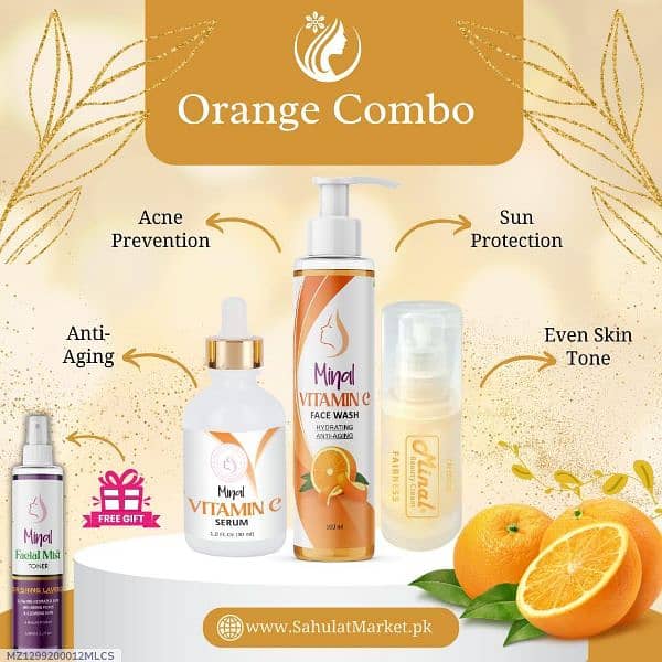 4 in one skincare bundle/good product/vitamin c 1