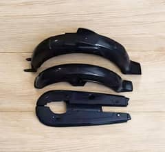 CD-70 Plastic Mudguards Set and Chain Cover