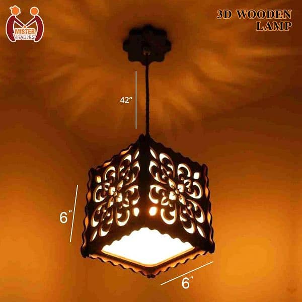 Wooden Ceiling Lamp 0