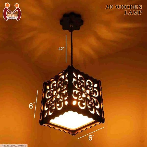 Wooden Ceiling Lamp 1