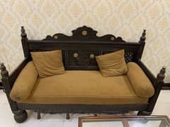 Antique wood style sofa